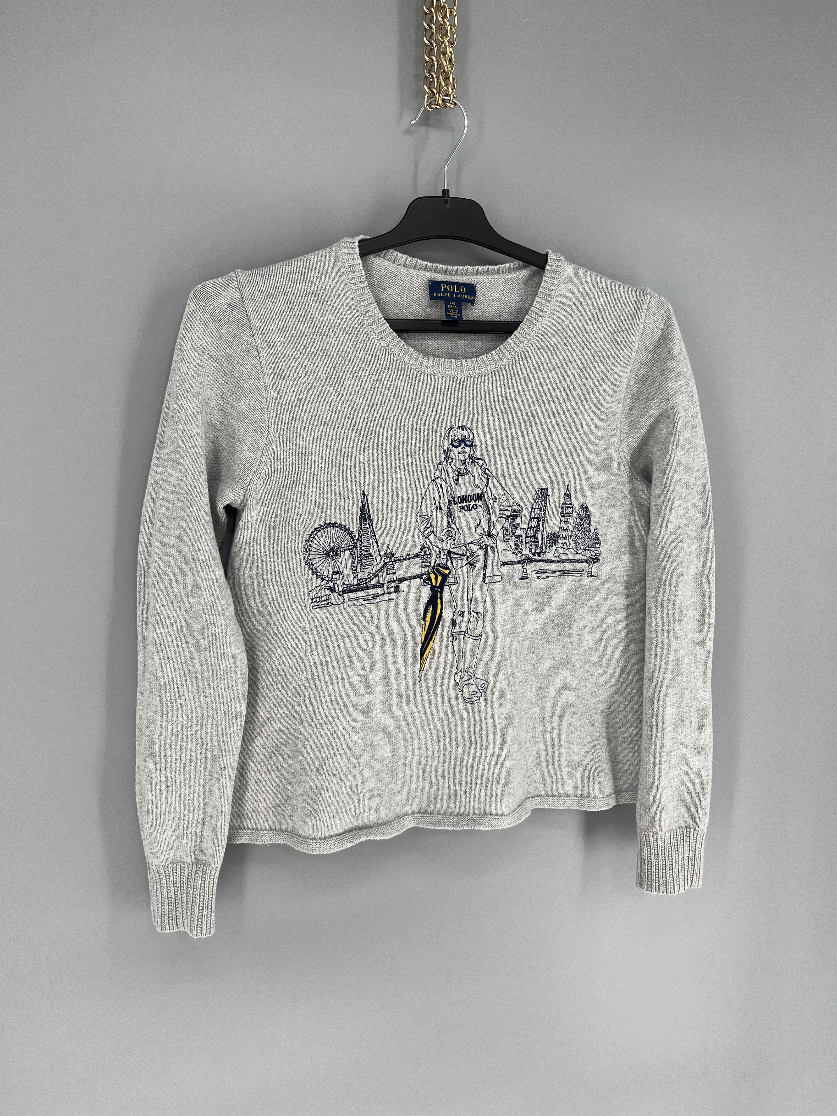 Polo Ralph Lauren Vintage 90s Polo Ralph Lauren London Sexy Girl Sweater Size S / US 4 / IT 40 - 2 Thumbnail
