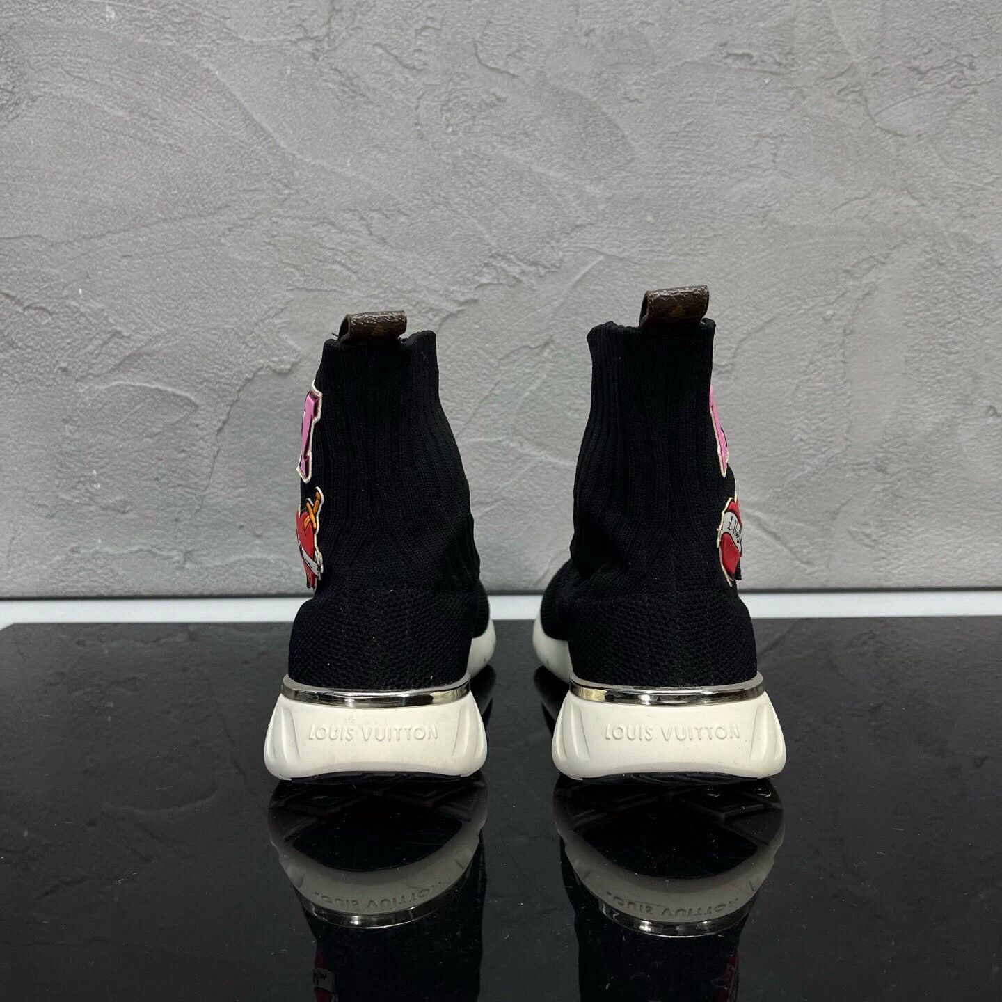 Louis Vuitton LV Heart Embroidery Sock Boots Size US 5 / IT 35 - 5 Thumbnail