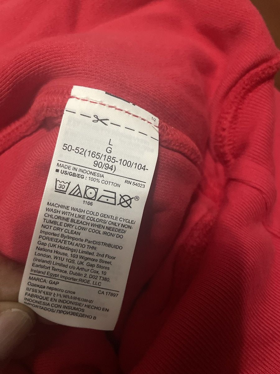 Gap × Yeezy Yeezy x Gap Hoodie Red Size US L / EU 52-54 / 3 - 2 Thumbnail