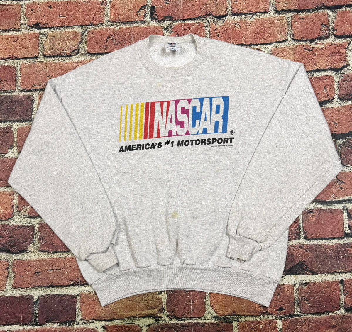 NASCAR Vintage Nascar Logo Crewneck Sweatshirt Pullover 90s Racing Size US XL / EU 56 / 4 - 1 Thumbnail