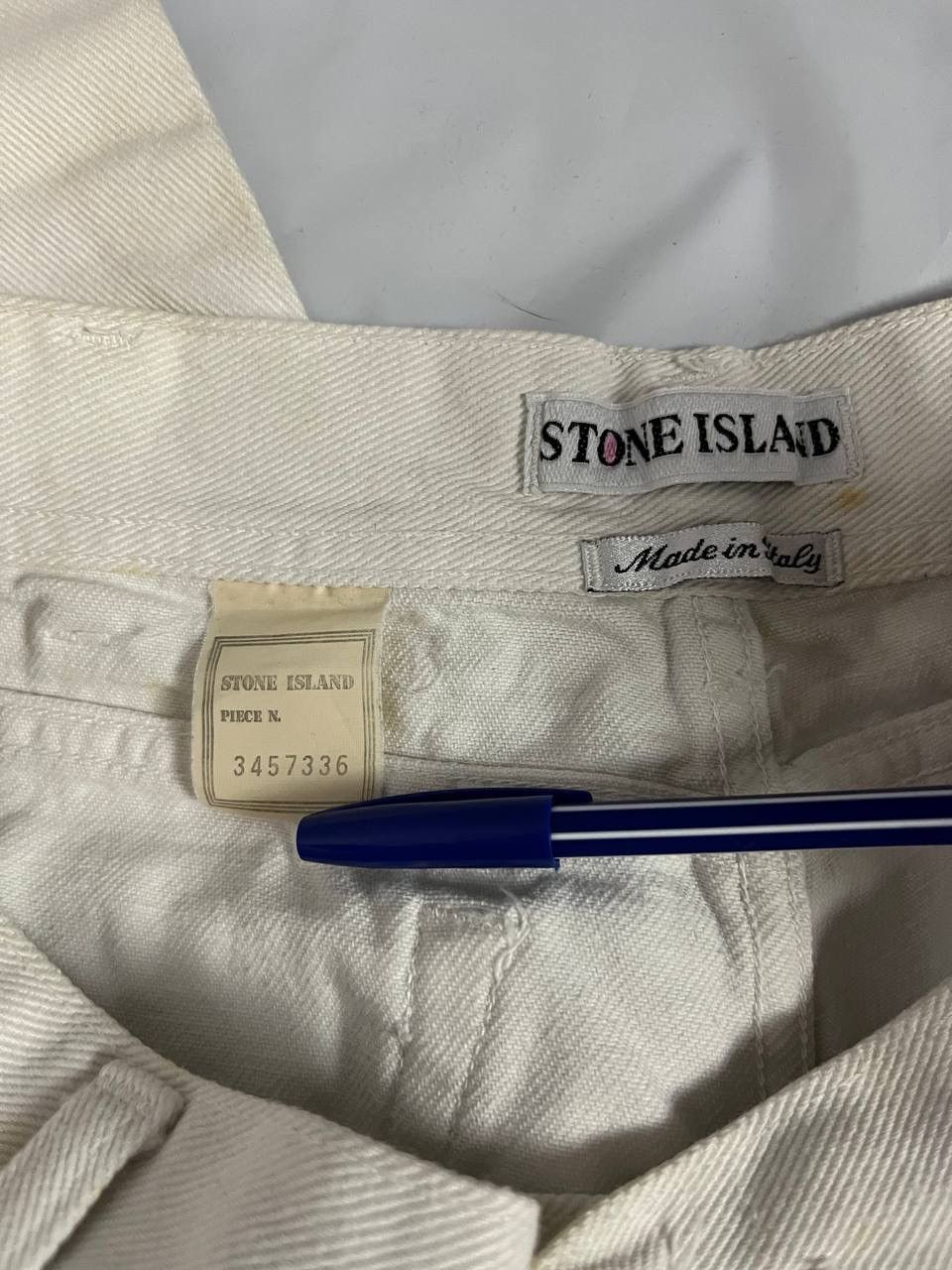 Stone Island Stone Island Denim White Milk Vintage Size US 32 / EU 48 - 21 Thumbnail
