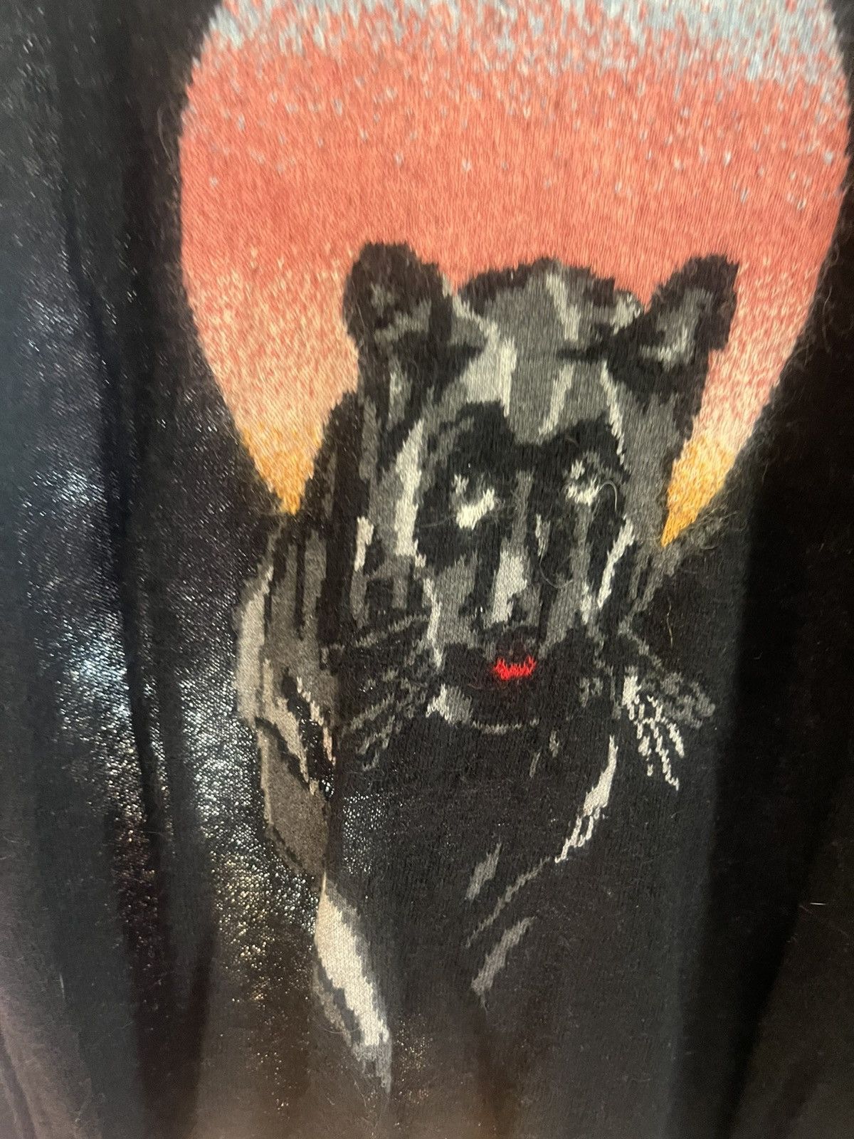 Saint Laurent Paris Saint Laurent black panther sweater large Size US L / EU 52-54 / 3 - 2 Thumbnail
