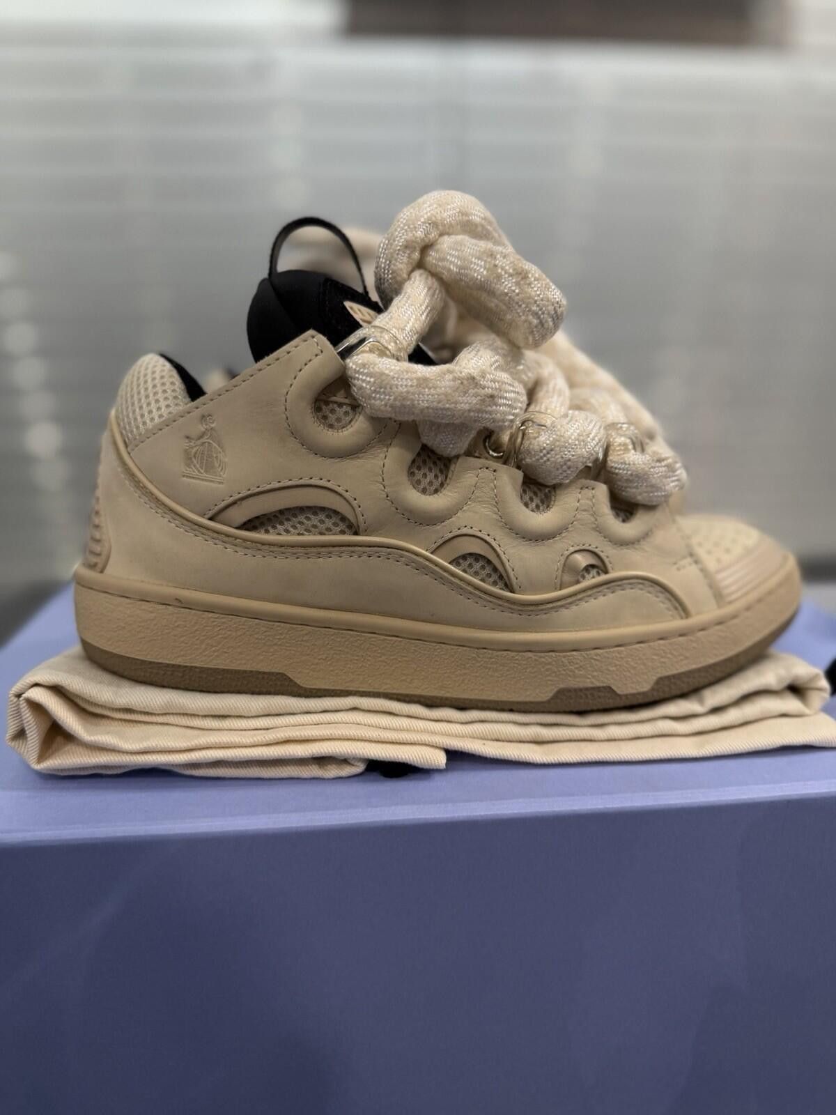 Lanvin Lanvin Curb Sneakers Tan Color Way Size 39EU/6US/5UK Size US 6 / EU 39 - 4 Thumbnail