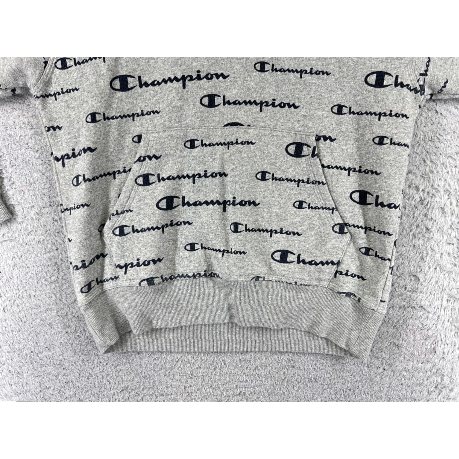 Champion Champion Hoodie Adult Small Gray Logo Pullover Long Sleeve Crown Neck Drawstring Pocket Jersey Cotton Blend Regular Men's Size US S / EU 44-46 / 1 - 5 Thumbnail
