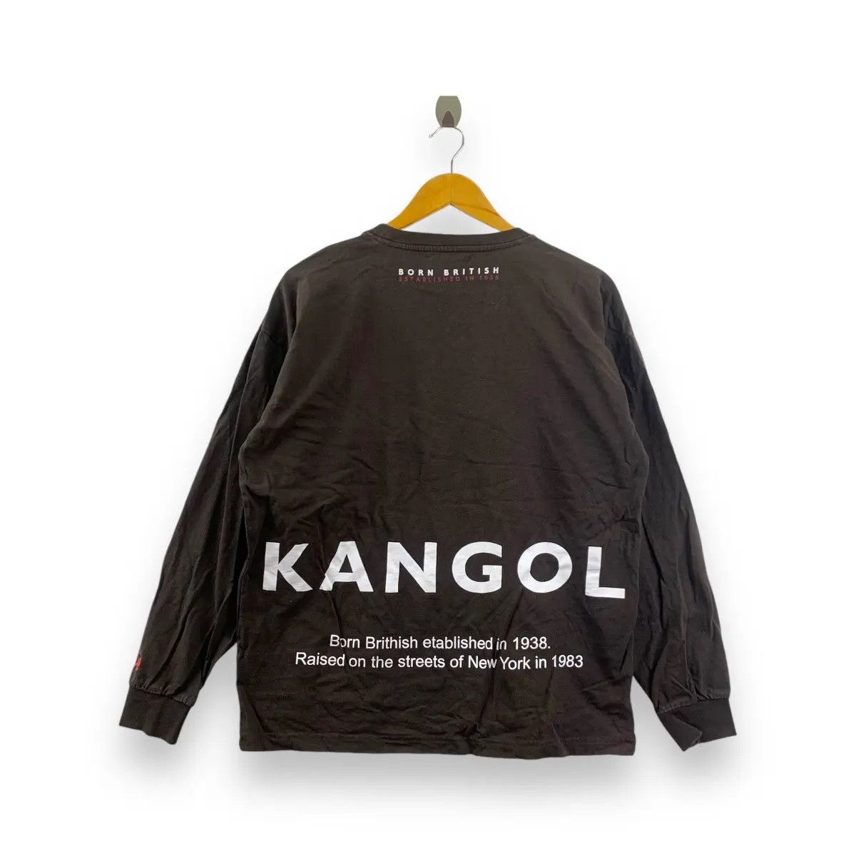 Kangol KANGOL BORN BRITISH New York Long Sleeve Tee Shirt Size US L / EU 52-54 / 3 - 1 Thumbnail