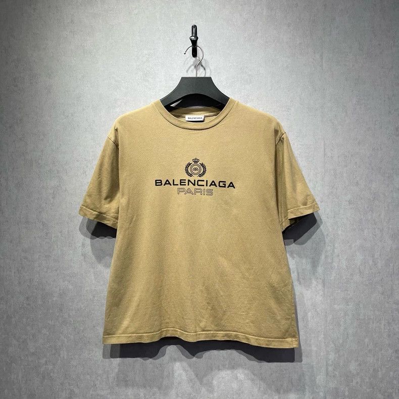 Balenciaga Balenciaga Wheat Logo Print Tee - dmc Size US L / EU 52-54 / 3 - 1 Thumbnail