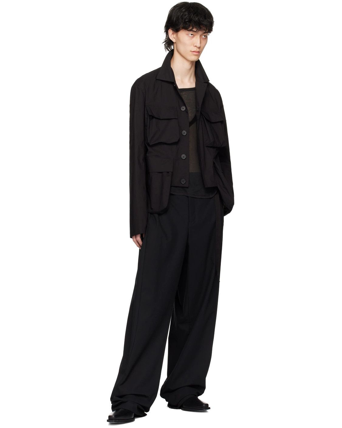 Ann Demeulemeester Ann Demeulemeester "Silvester" Ultra Light Cargo Jacket Size US S / EU 44-46 / 1 - 9 Thumbnail