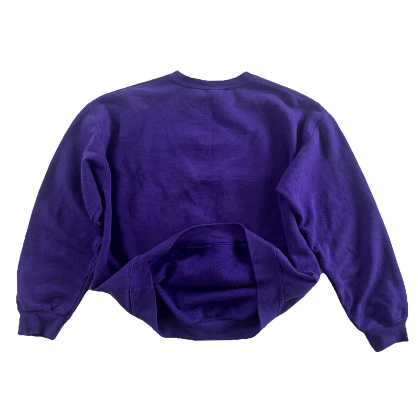 Gildan VTG 1992 UW Washington Huskies Football Gildan Pullover Sweatshirt Men L Purple Cotton Hooded Graphic Print 80s Decade Mens Size US L / EU 52-54 / 3 - 6 Thumbnail