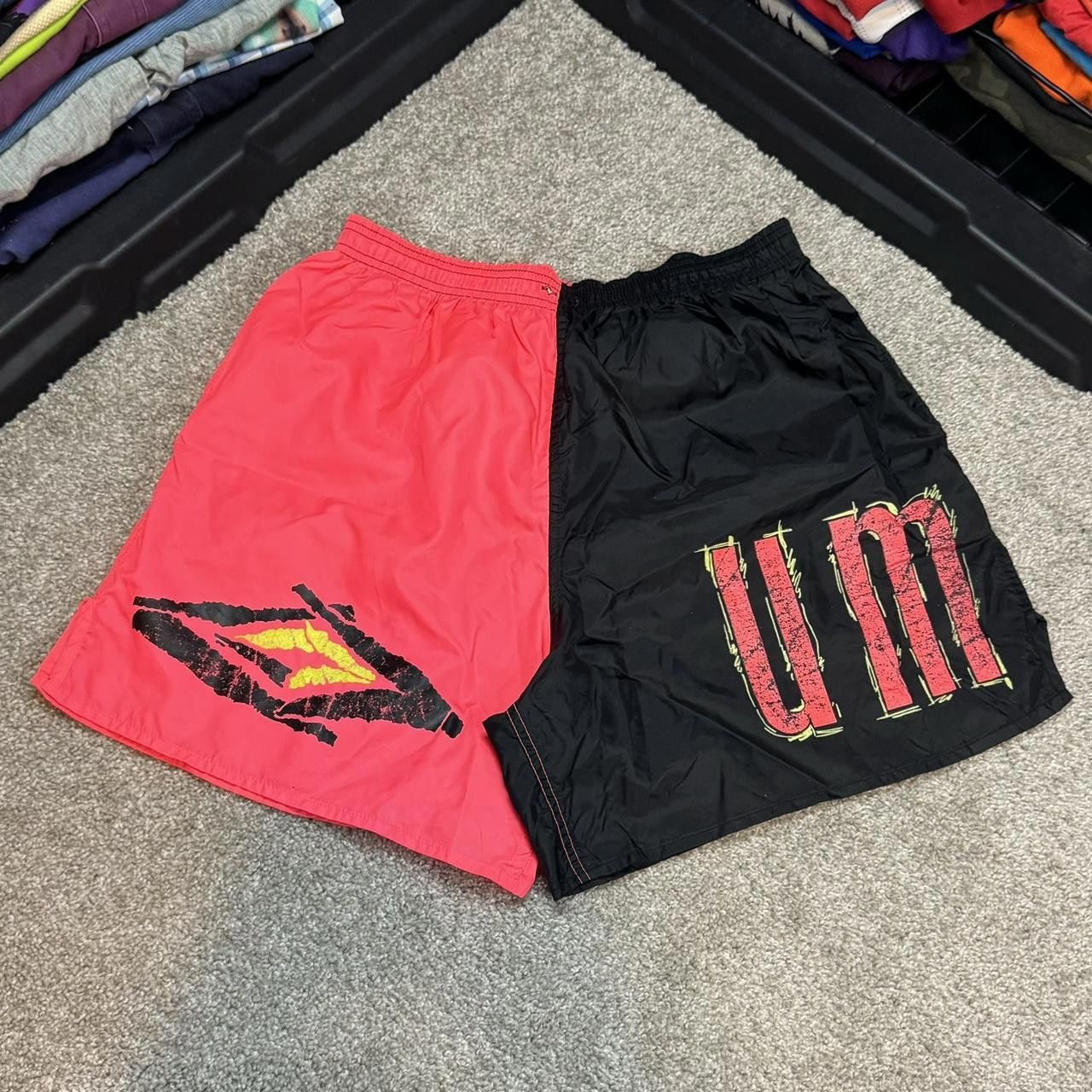 Umbro × Vintage VTG 90s Umbro 5” Inseam Nylon Shorts Size US 34 / EU 50 - 1 Thumbnail