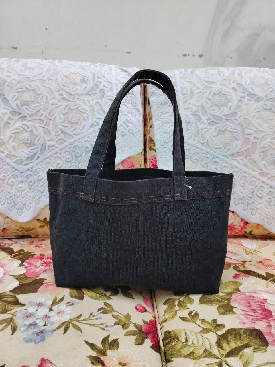 Ichizawa Shinzaburo Hanpu × Japanese Brand Kurashiki Hanpu Selvedge Series distress canvas bag Size ONE SIZE - 4 Thumbnail