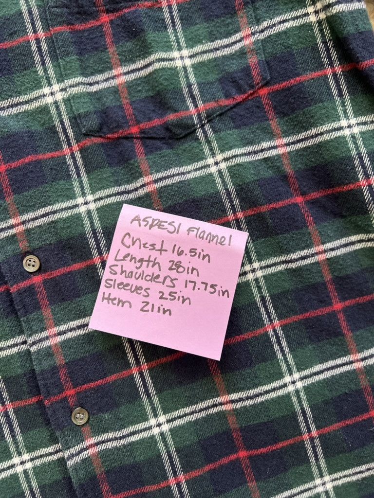 Aspesi Aspesi Green Flannel Size US L / EU 52-54 / 3 - 7 Thumbnail