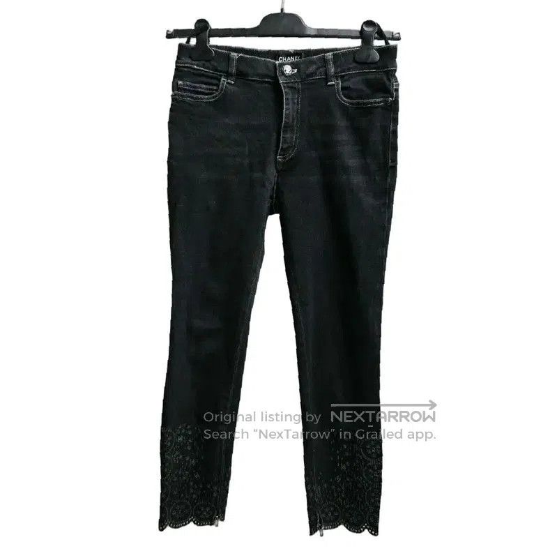 Chanel Chanel Black Gray Cotton Women's Jeans . Size 28" / US 6 / IT 42 - 1 Thumbnail