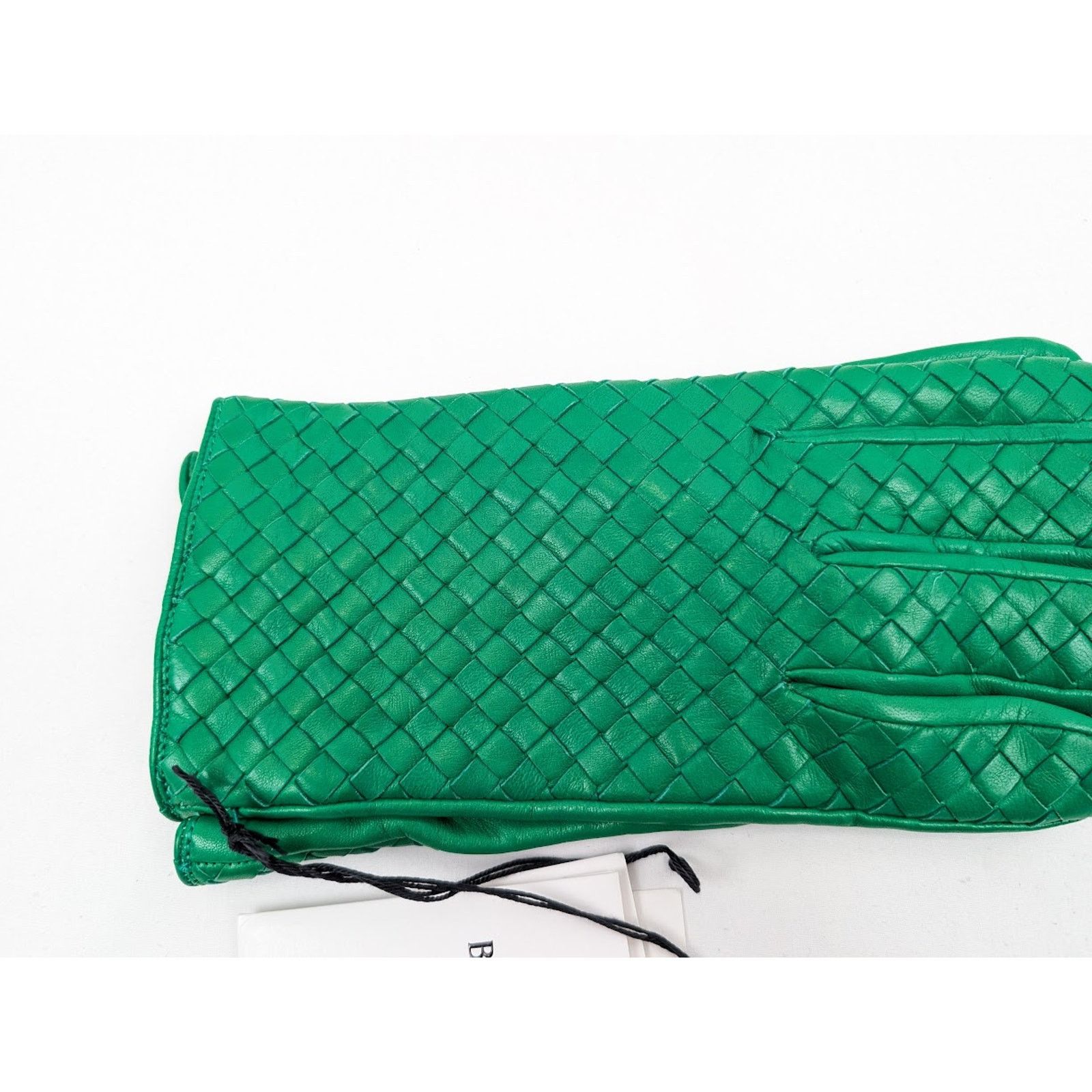 Bottega Veneta o1rshd1 Size : 7.5 / Nappa Intrecciao Leather Gloves Parkeet Size ONE SIZE - 3 Thumbnail