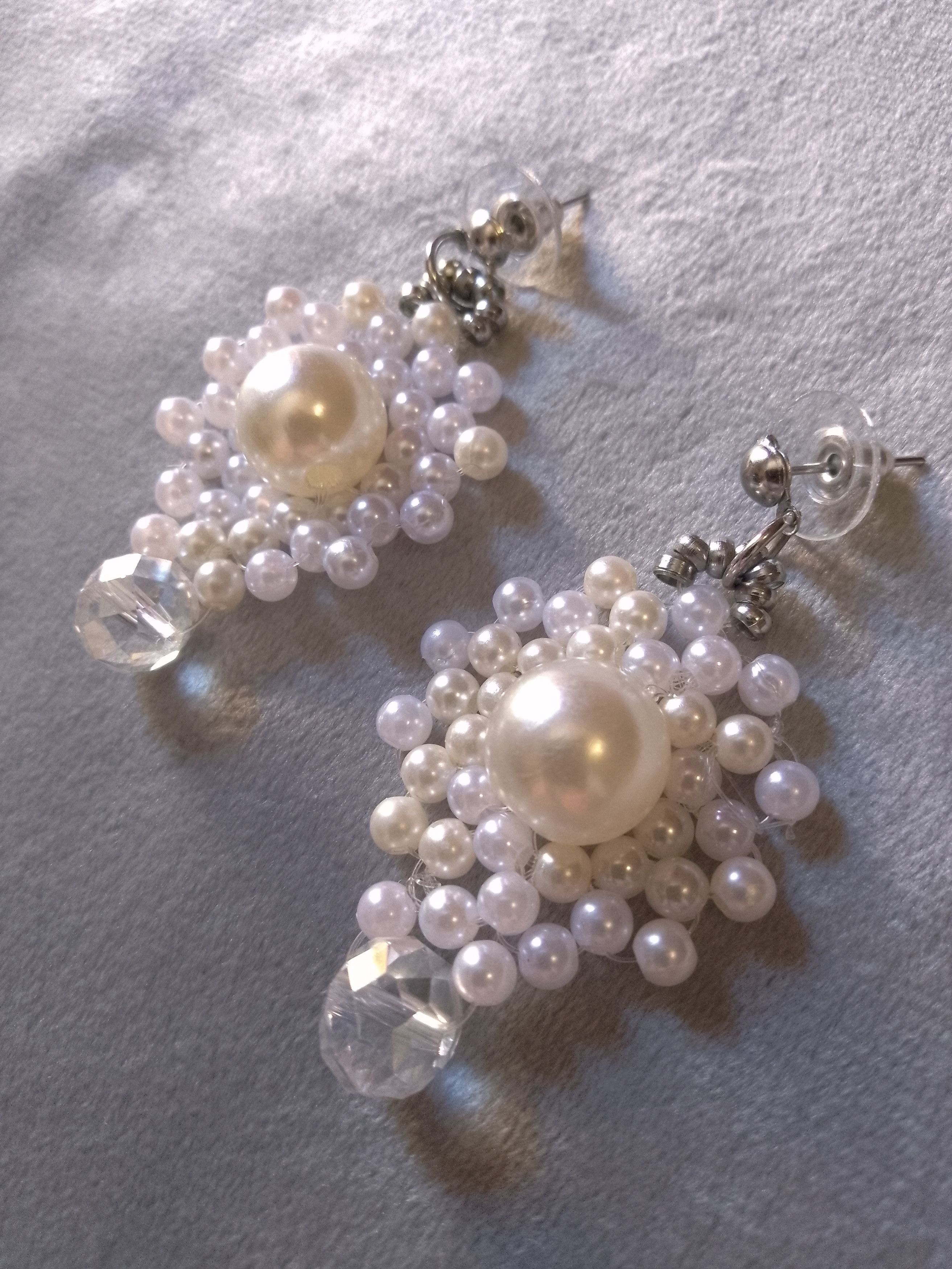 Handmade Jewelery Set Pendant teardrop pendant Swarovski crystal Size ONE SIZE - 8 Thumbnail