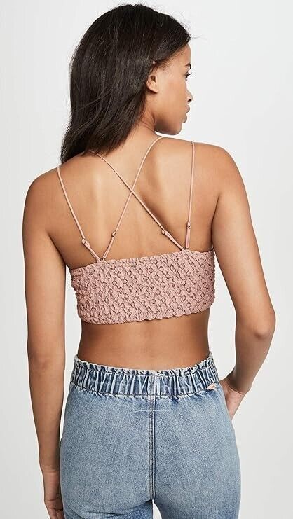 Free People Free People Intimately Adella Bralette Lace Pink ( M ) Size ONE SIZE - 2 Thumbnail