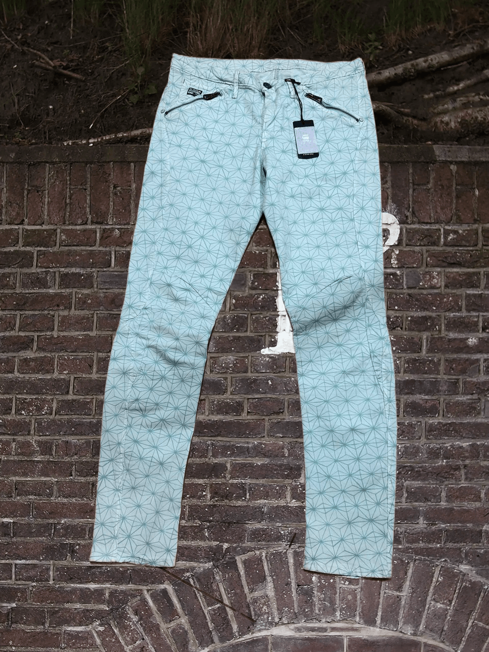 G-Star G STAR Print Skinny Jeans STREETWEAR Size 29" - 1 Thumbnail