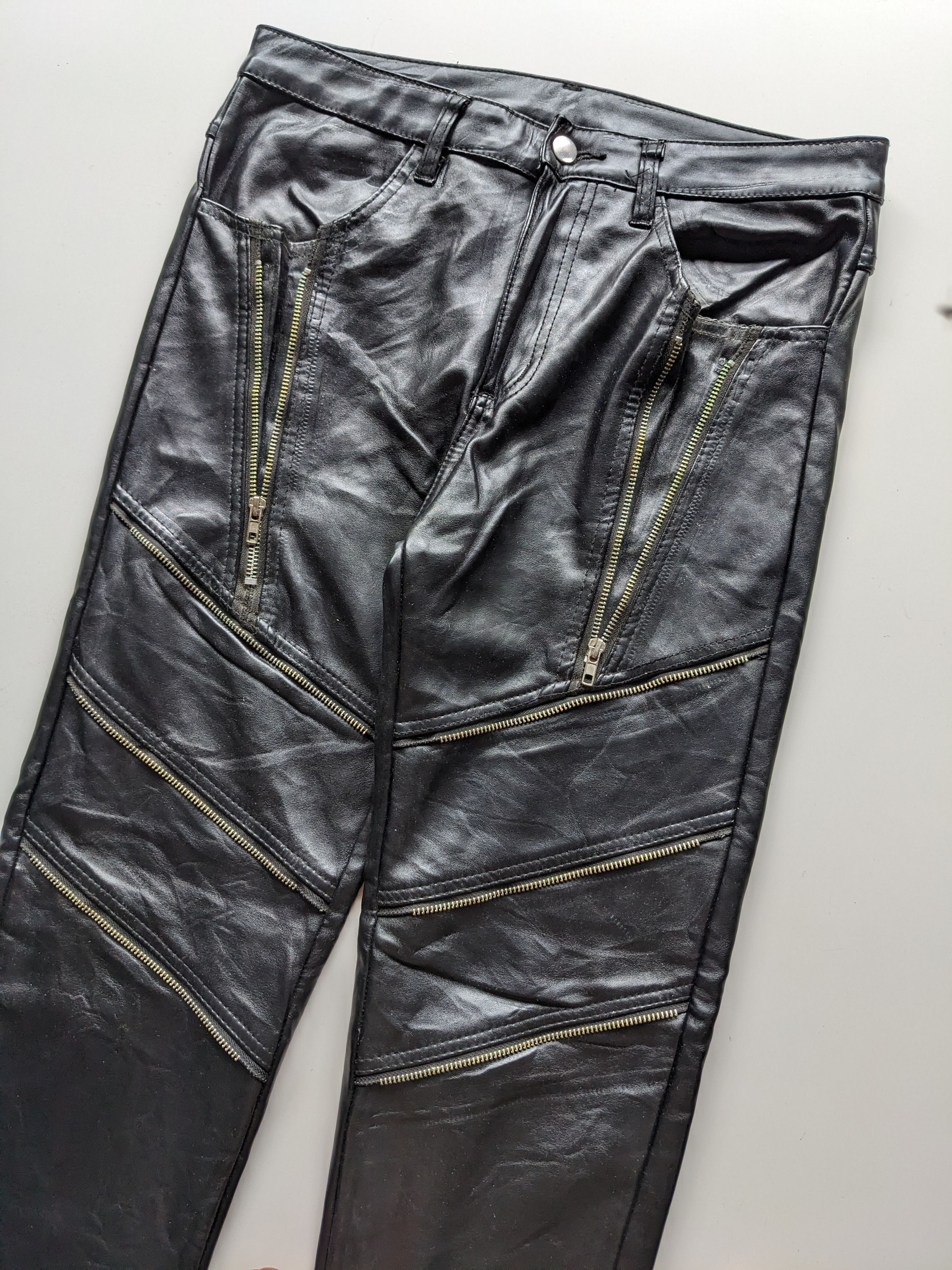 Designer × Leather × Rockstar Games Japanese brand rock star leather pants Size US 32 / EU 48 - 1 Thumbnail