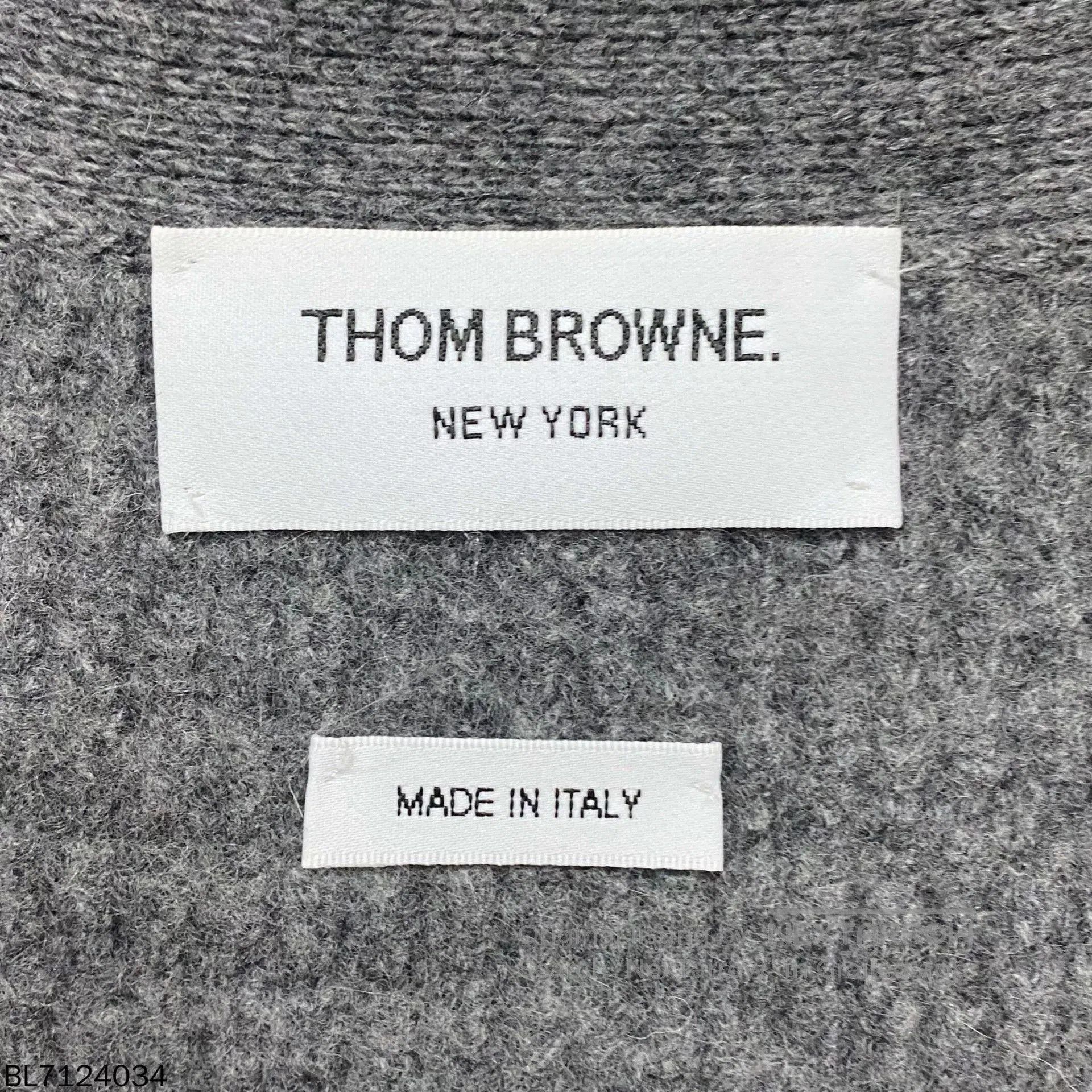 Thom Browne Gray Long Wool Cardigan Thom Browne. Size US XXS / EU 40 - 4 Thumbnail