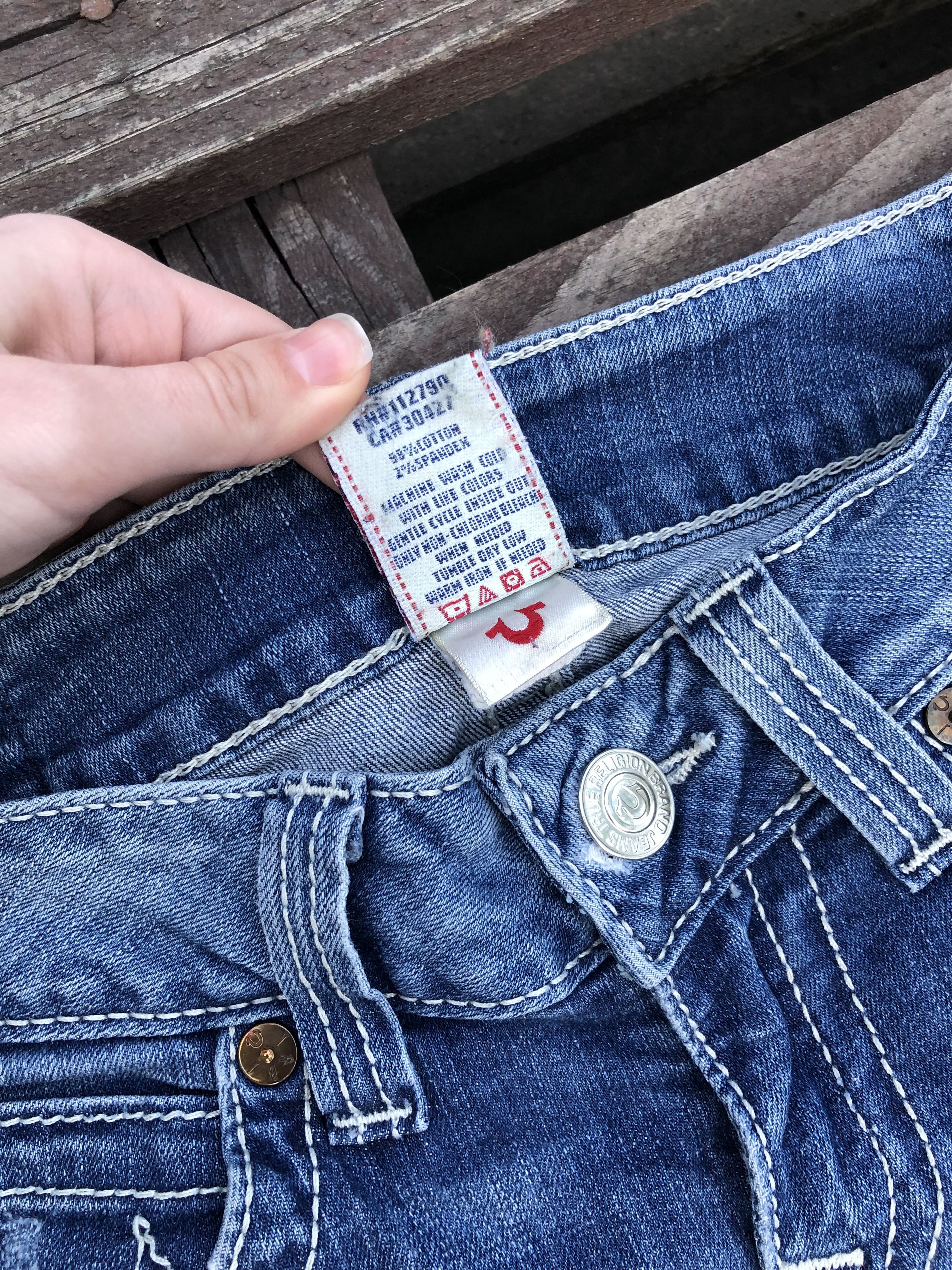 True Religion Vintage Y2K True Religion Straight Denim Jeans Size 28 Size 28" / US 6 / IT 42 - 8 Thumbnail