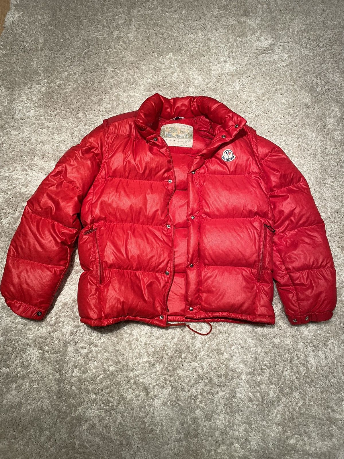 Moncler 💎 Moncler Grenoble 2 in 1 Red Puffer Jacket Size 4 / L Size US L / EU 52-54 / 3 - 3 Thumbnail