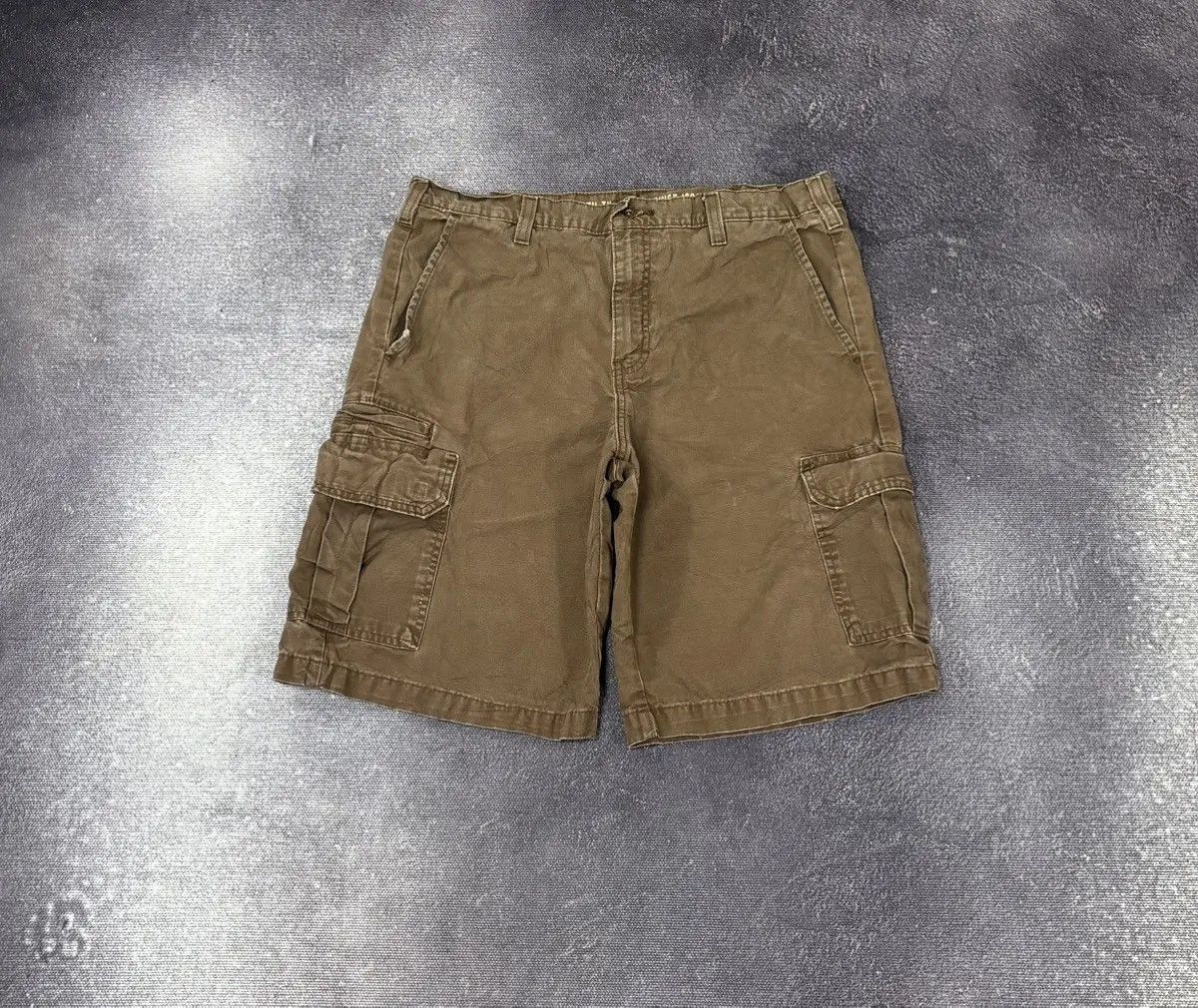 Dickies × Vintage Vintage Dickies Y2K Relaxed Fit Brown Work Cargo Shorts Size US 34 / EU 50 - 2 Thumbnail
