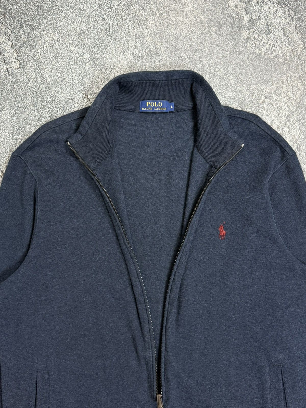 Vintage Polo Ralph Lauren VNTG Mini Logo Full Zip Sweater Jacket Size US L / EU 52-54 / 3 - 10 Thumbnail