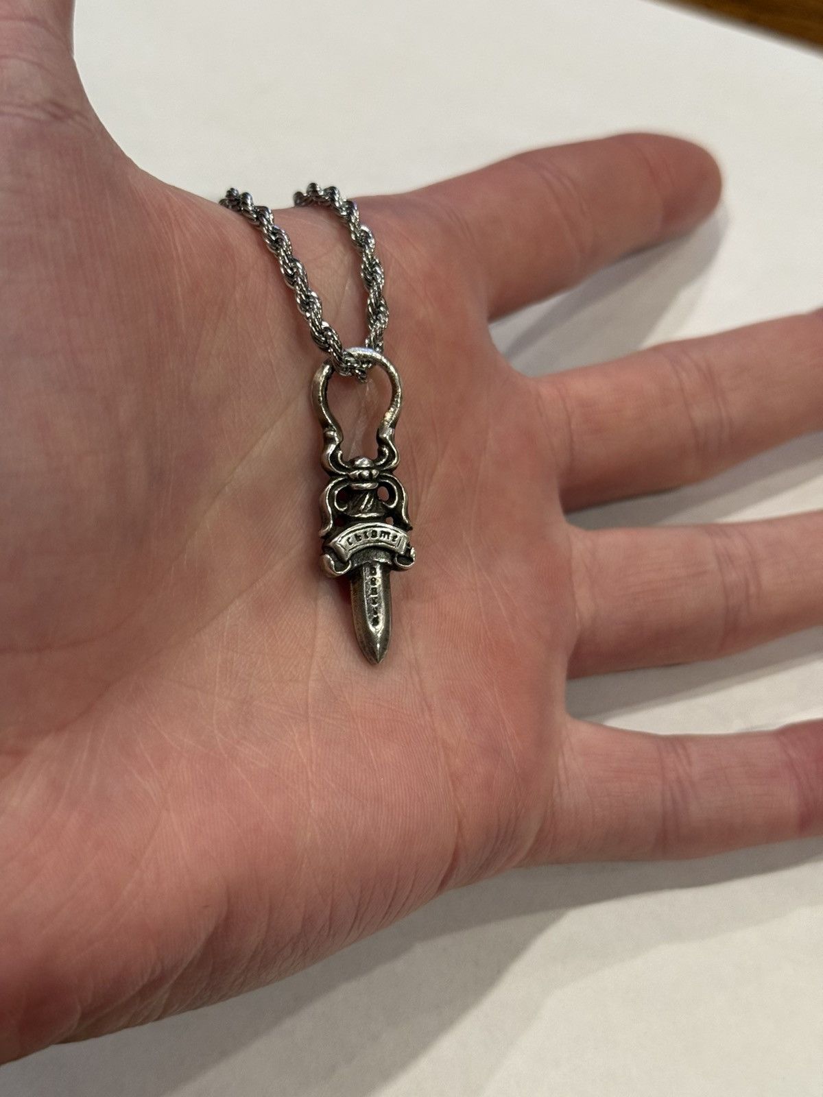 Chrome Hearts Chrome Hearts Dagger Pendant Silver Rope Chain Necklace 925 Size ONE SIZE - 3 Thumbnail