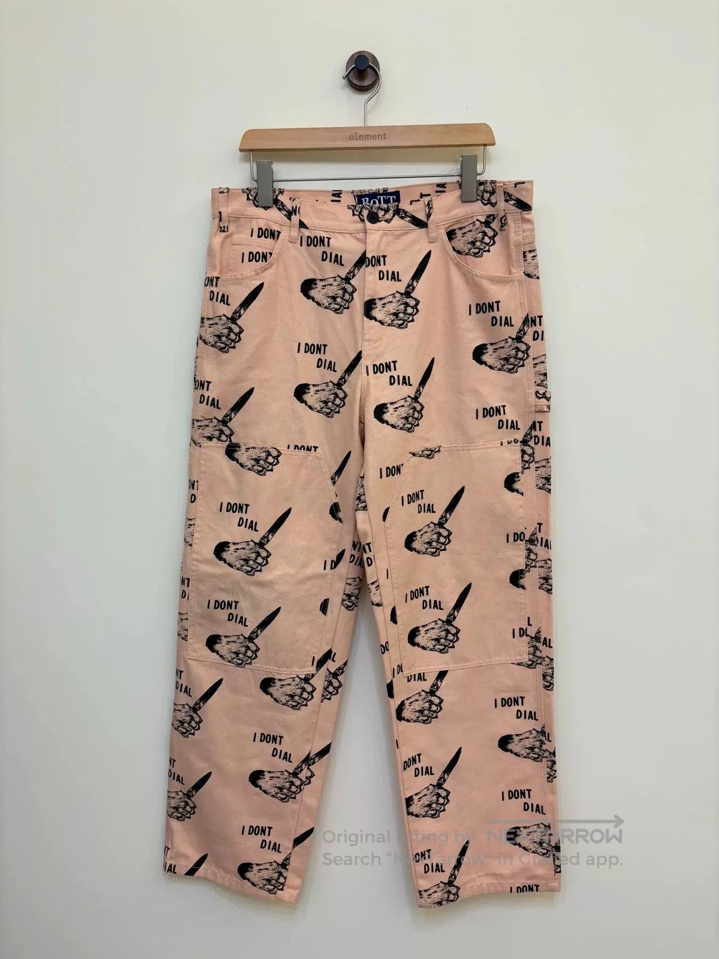 BOTTER Pink Print Lumberjack Pants. Size US 34 / EU 50 - 1 Thumbnail