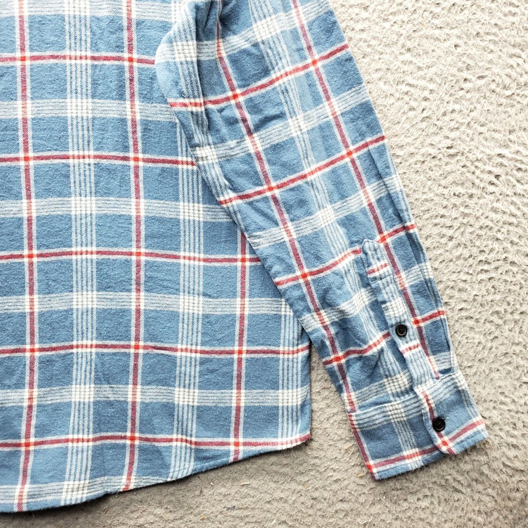 Lucky Brand Lucky Brand Mens XL Flannel Shirt Multi Plaid Classic Fit Pockets Chest Button-Up Shirt Size US XL / EU 56 / 4 - 8 Thumbnail