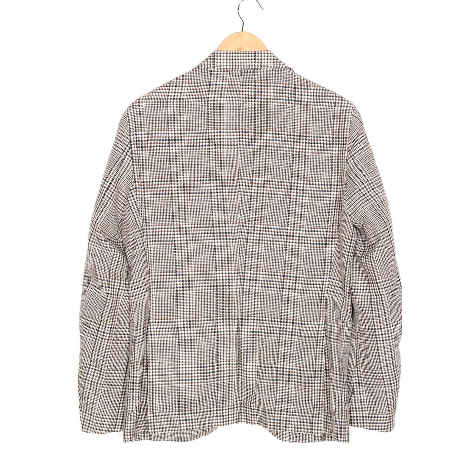 Paoloni PAOLONI Blazer Jacket Men Size 48 Knit Cotton Linen Blend MJ6589 Slim Size 48R - 3 Thumbnail
