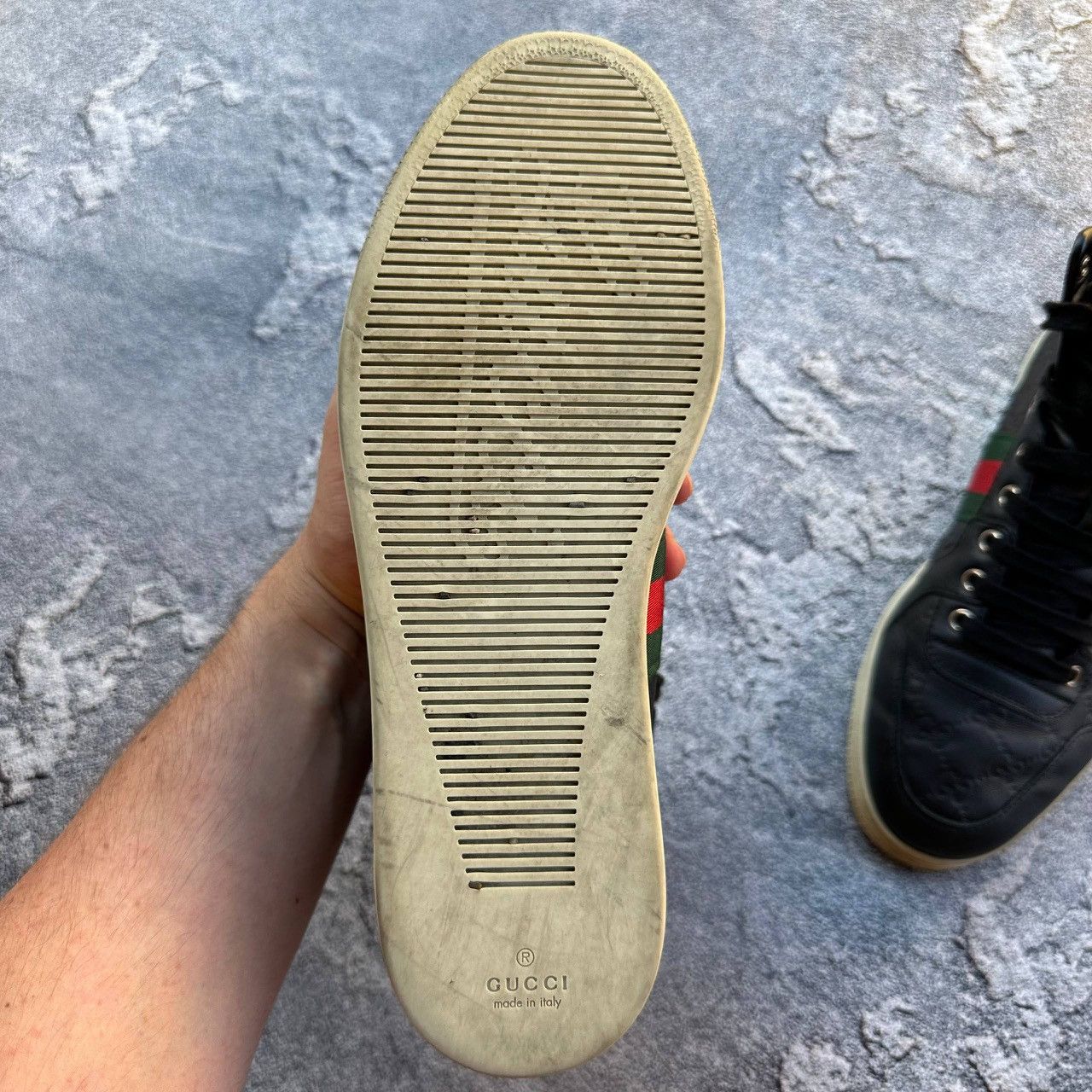 Gucci Gucci sneakers leather hi top Size US 7 / EU 40 - 11 Thumbnail