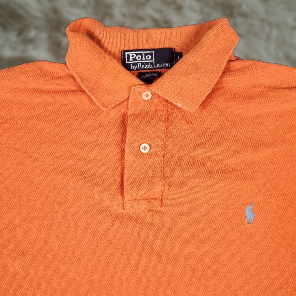 Ralph Lauren Ralph Lauren Polo Shirt Mens Large Orange Short Sleeve Shirt Size US L / EU 52-54 / 3 - 1 Thumbnail