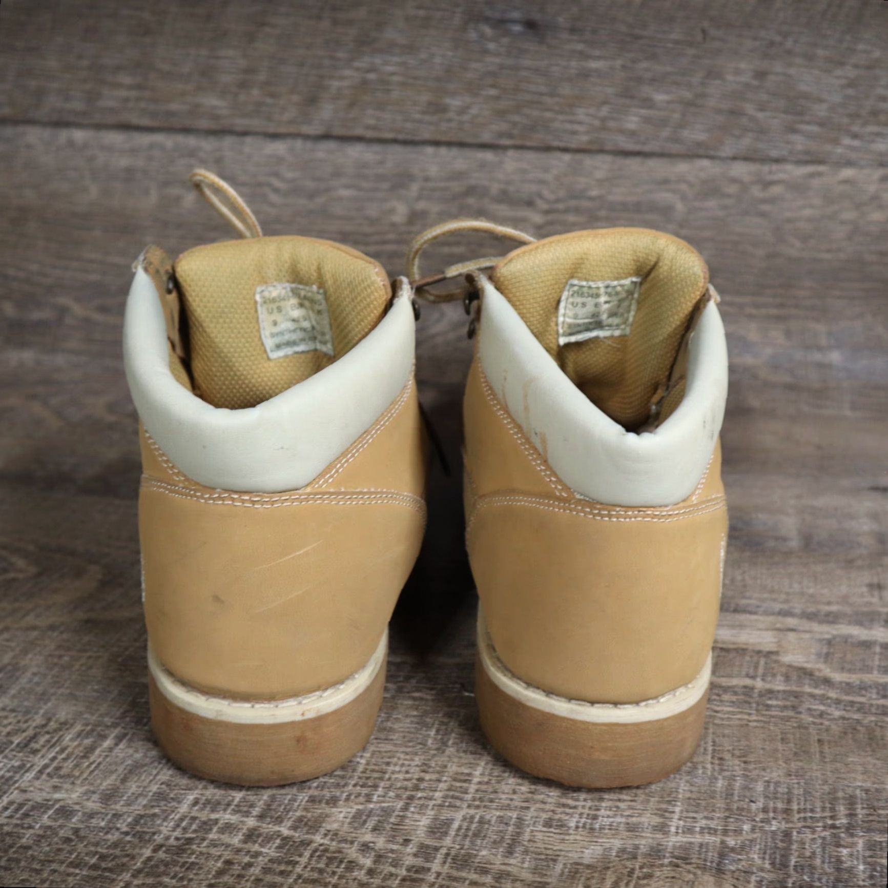 Vintage US Polo Assn Owen High Ankle Tan Wheat / Work Boots / Men's Size 9M Size US M / EU 48-50 / 2 - 4 Thumbnail