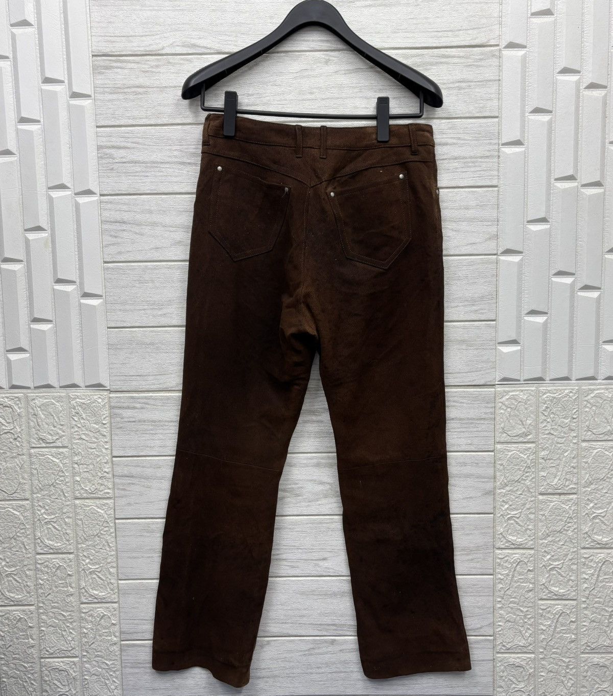 Genuine Leather Vintage Monsieur Nicole Cowhide Leather Pants Cowboy Size US 30 / EU 46 - 11 Thumbnail