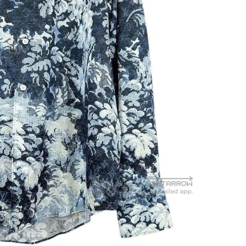 Louis Vuitton Louis Vuitton Blue Cotton Women's Shirt . Size L / US 10 / IT 46 - 4 Thumbnail