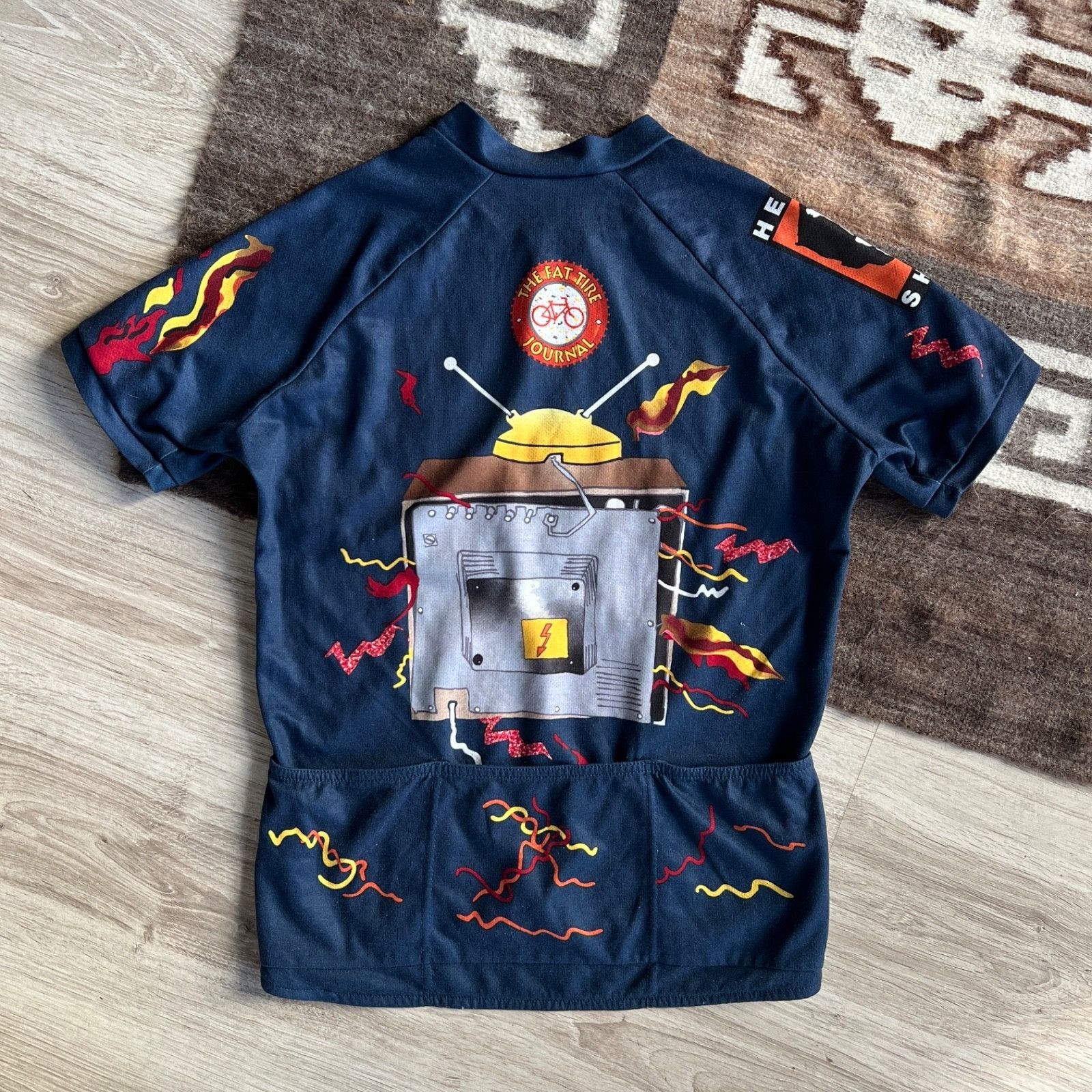 Bicycle Cannondale Head Shock Vintage Cycling Jersey 9958AC Size US M / EU 48-50 / 2 - 6 Thumbnail