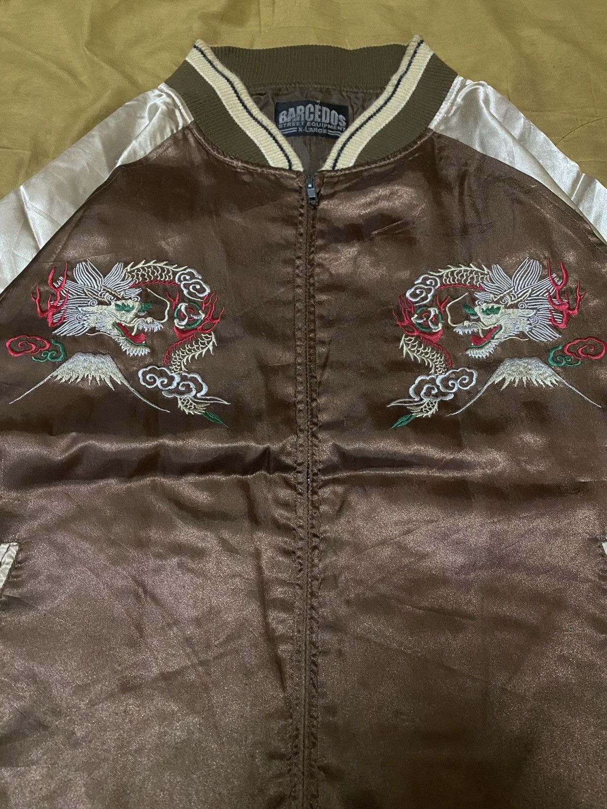 Other Sukajan Embroidery Flying Dragon Motive Souvenier Jacket Size US XL / EU 56 / 4 - 5 Thumbnail