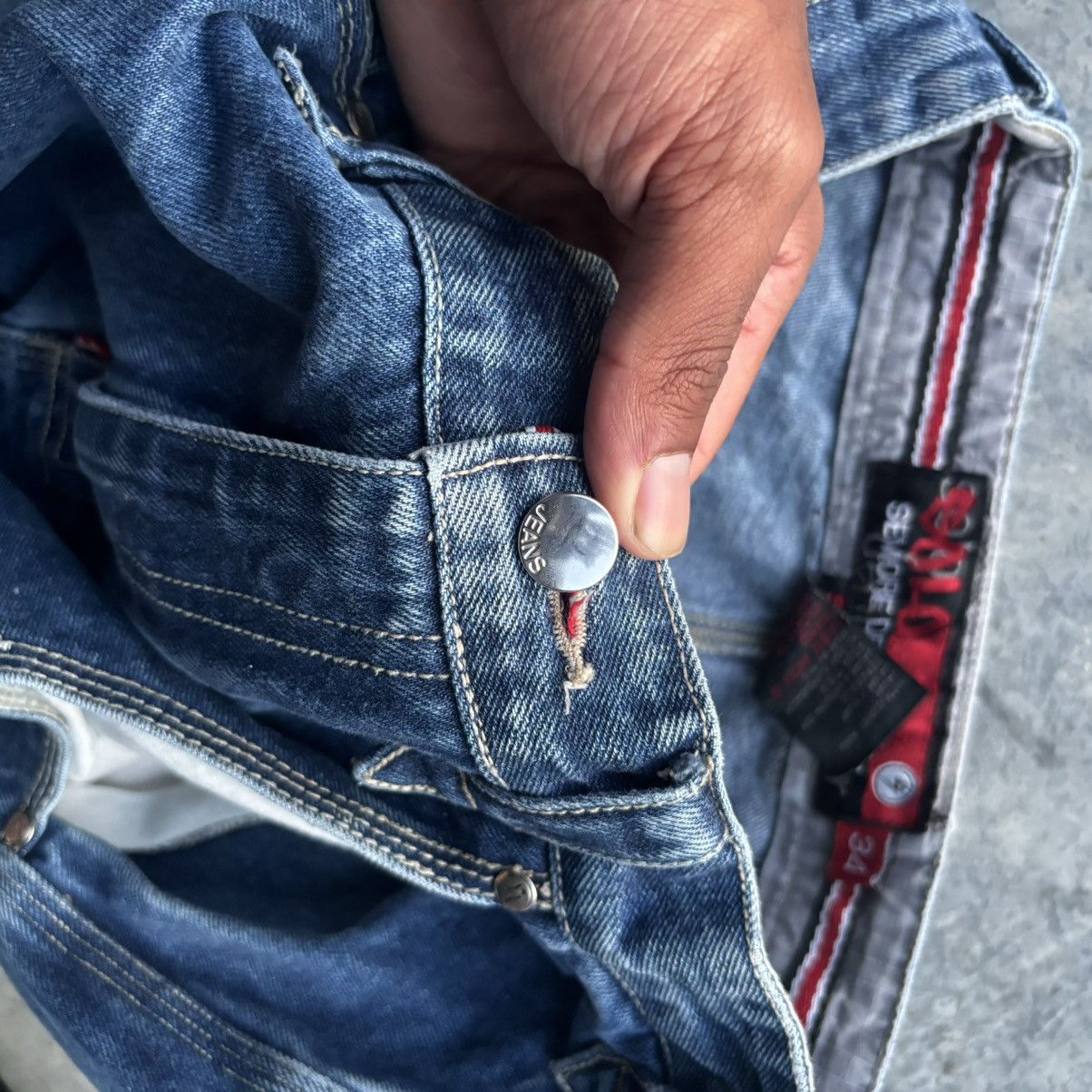 JNCO × Southpole × Vintage Vintage Y2k Baggy Solo Denim Cargo Jeans Size US 34 / EU 50 - 6 Thumbnail