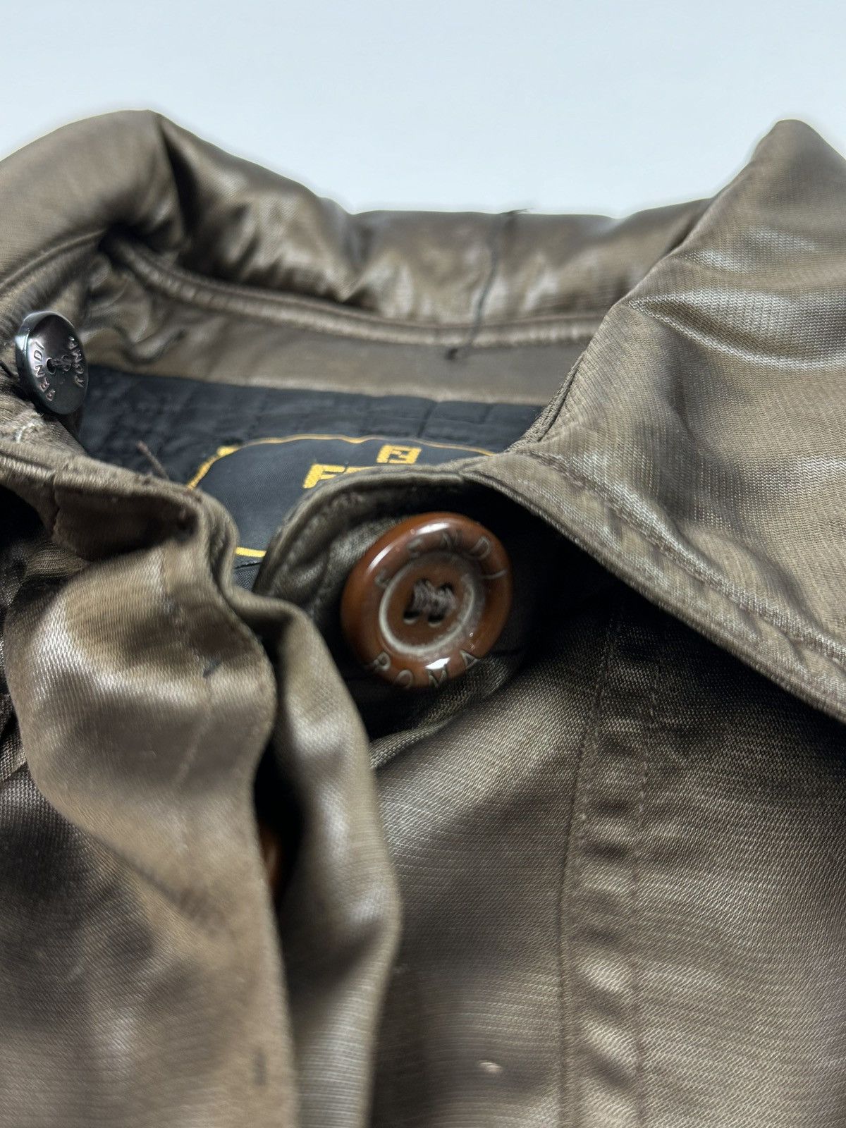 Fendi 1990’s Vintage Fendi 365 Midi Coat Made in Italy Size M / US 6-8 / IT 42-44 - 6 Thumbnail