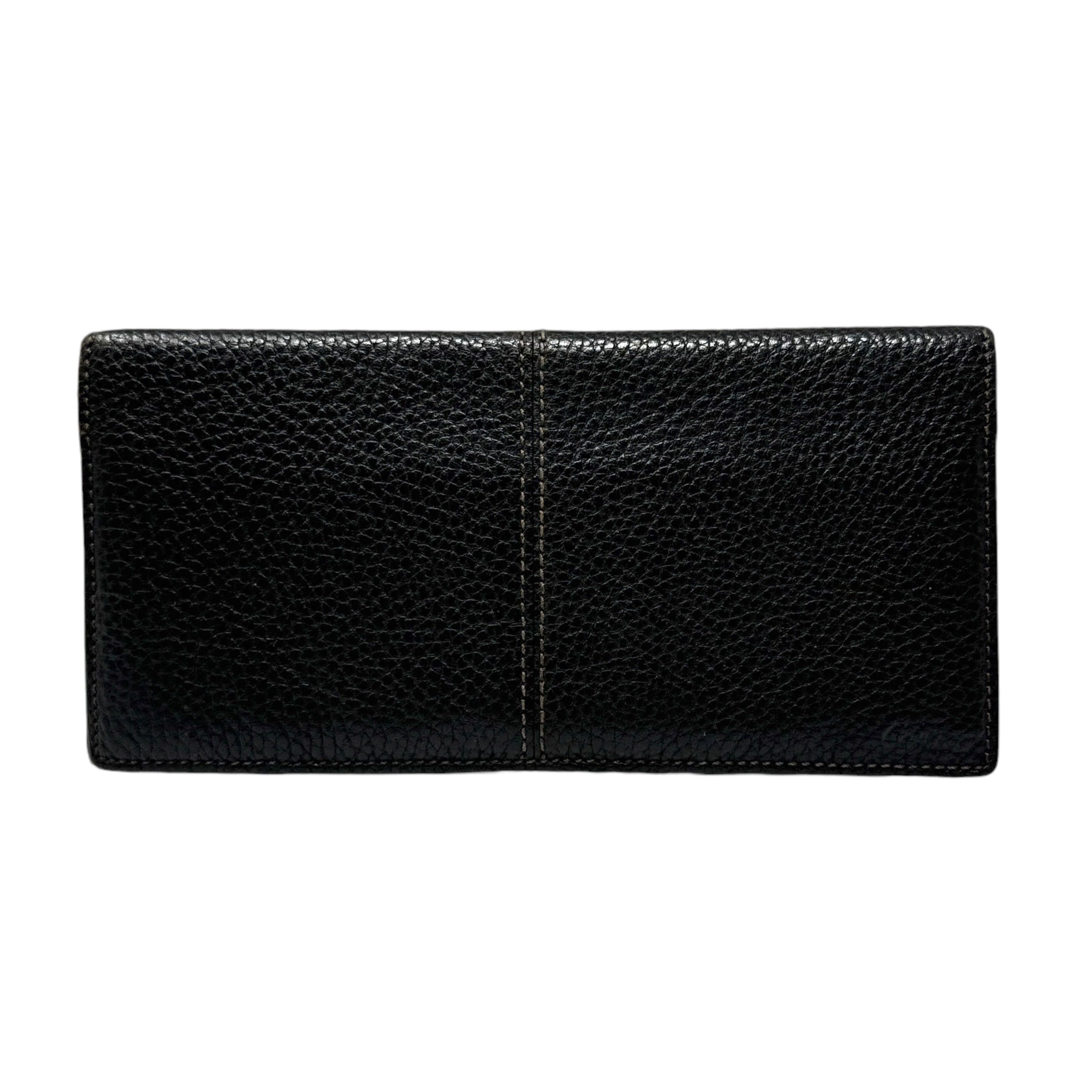 Cartier Cartier Black Sellier Embossed Leather Long Wallet Size ONE SIZE - 1 Thumbnail