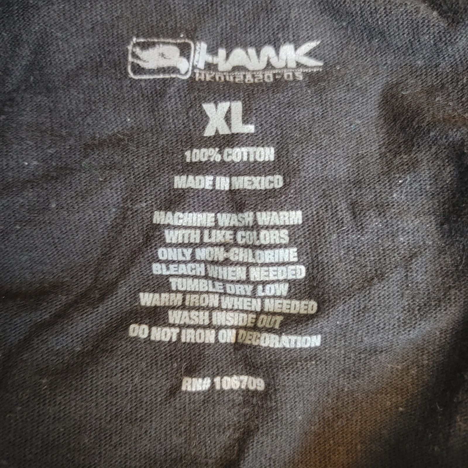 Hawk Hawk Men's XL Dark Gray Geometric Print Short Sleeve Tee Size US XL / EU 56 / 4 - 3 Thumbnail