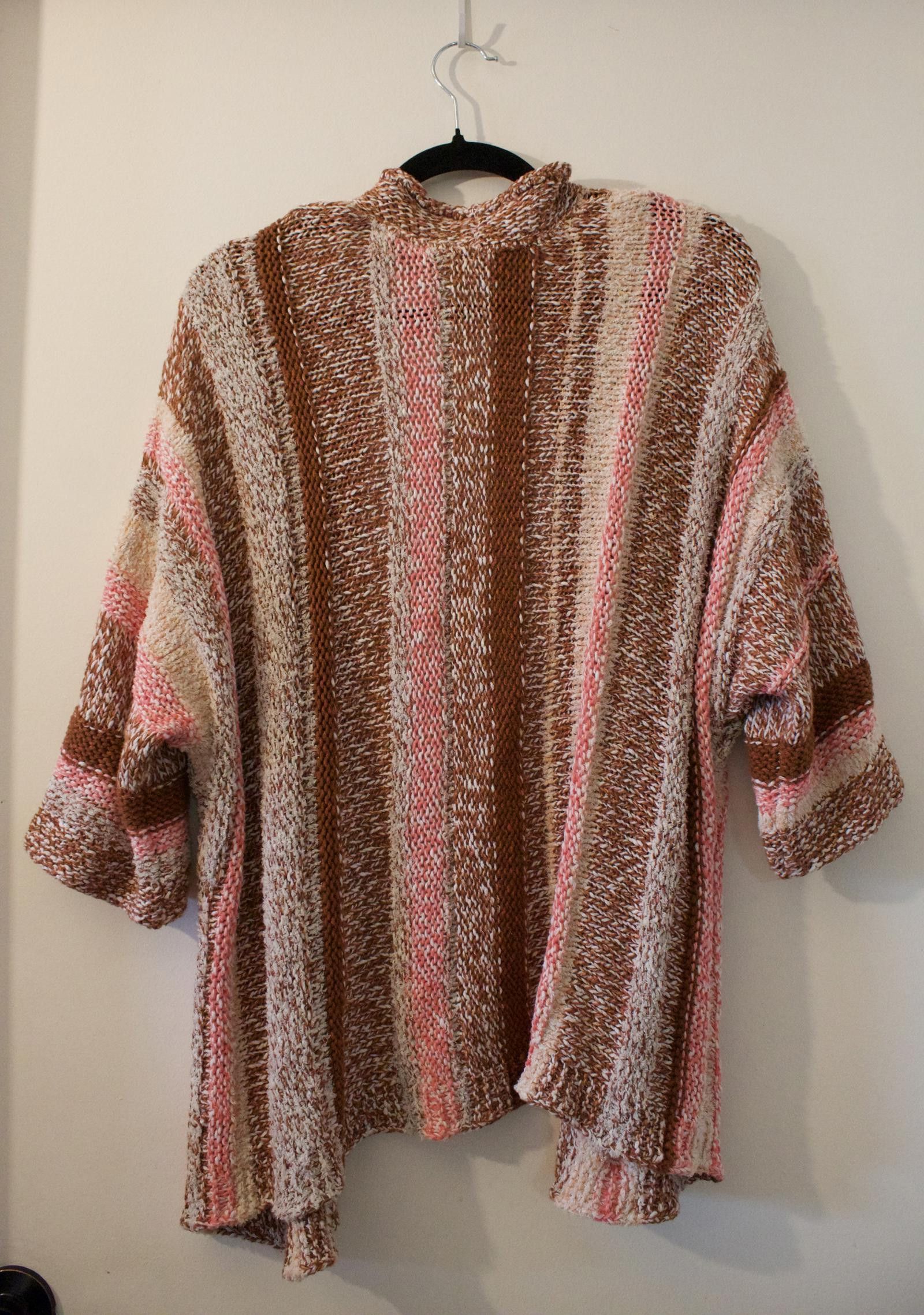 Designer J Jill Cozy Multi-Striped Cardigan - Size M Size M / US 6-8 / IT 42-44 - 2 Thumbnail