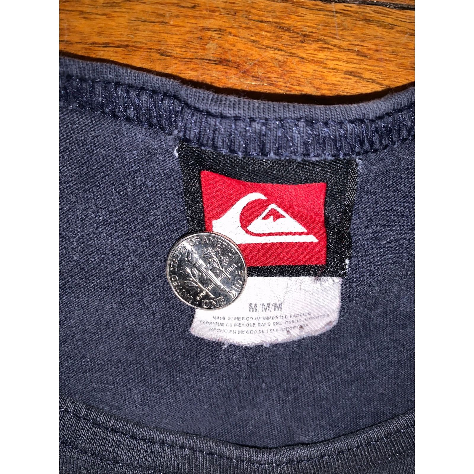 Quiksilver × Vintage VTG Quiksilver Tank Top Y2K Navy Graphic Logo Surf Skate M Size US M / EU 48-50 / 2 - 5 Thumbnail