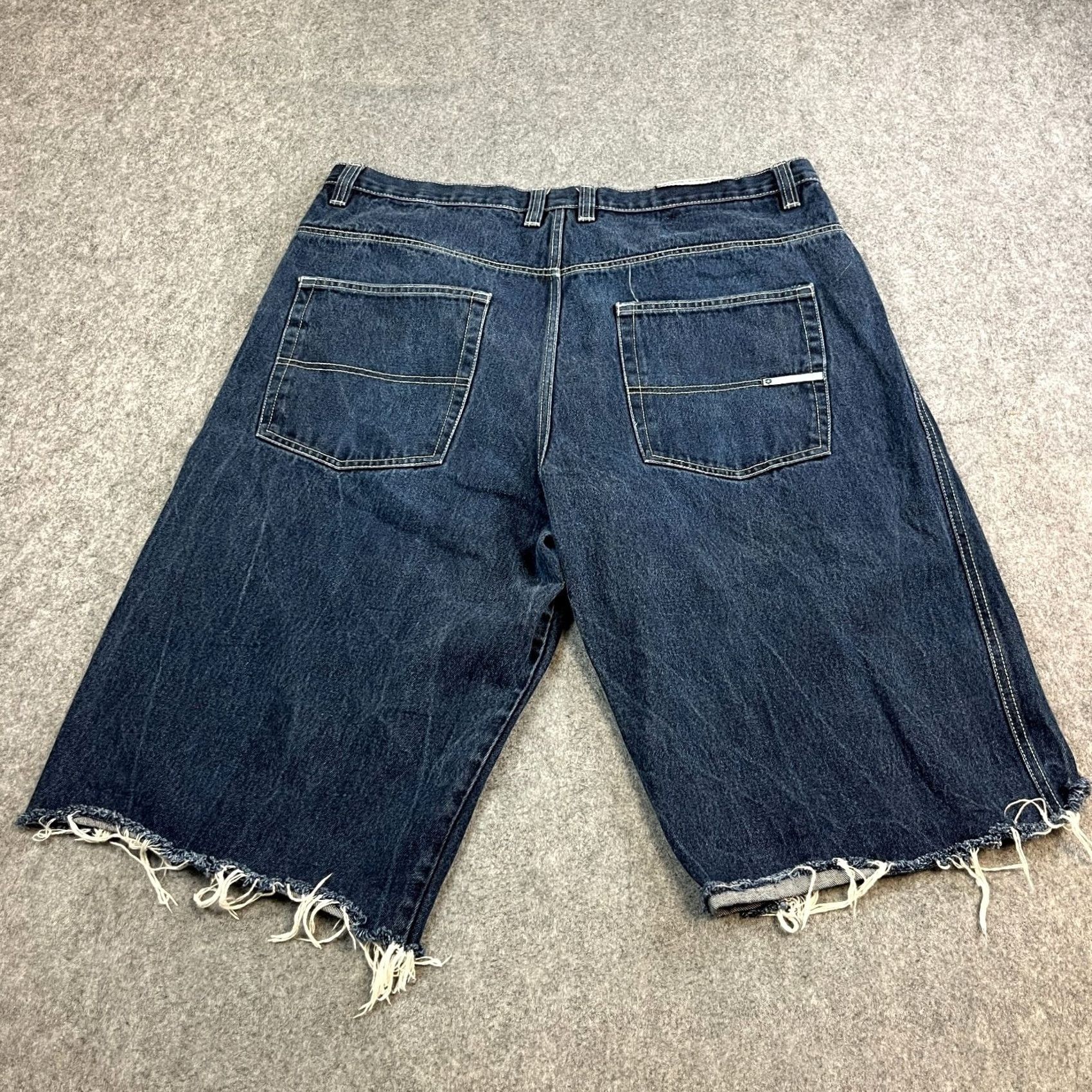 Southpole VINTAGE Southpole Mens Denim Shorts Bermuda Denim 90s Y2K Grunge Hiphop Blue VTG 90s Mens Shorts W40 Waist 40 Casual Knit Bermuda Size US 40 / EU 56 - 2 Thumbnail