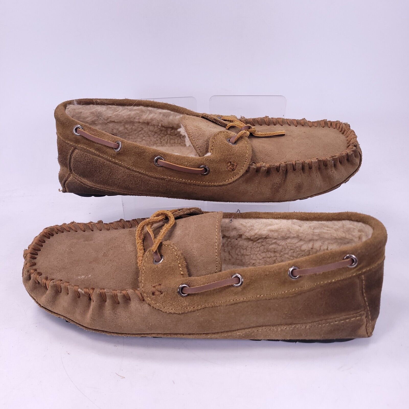 Minnetonka Minnetonka Comfort Slide Moccasin Slipper Mens Size 9 Brown Size US 9 / EU 42 - 6 Thumbnail