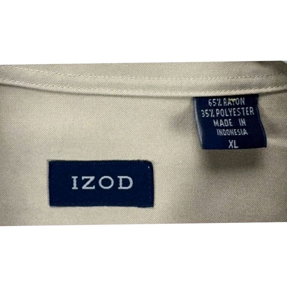 Izod IZOD Button-Down Shirt Mens XL Brown Long Sleeve Pocket Logo NEW Size US XL / EU 56 / 4 - 3 Thumbnail