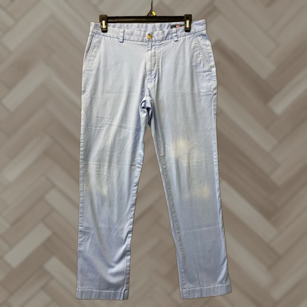 Vineyard Vines VINTAGE Vineyard Vines Mens Club Chino Pants 32x32 Blue Regular Inseam 32 Mid Rise Mens Size US 32 / EU 48 - 1 Thumbnail