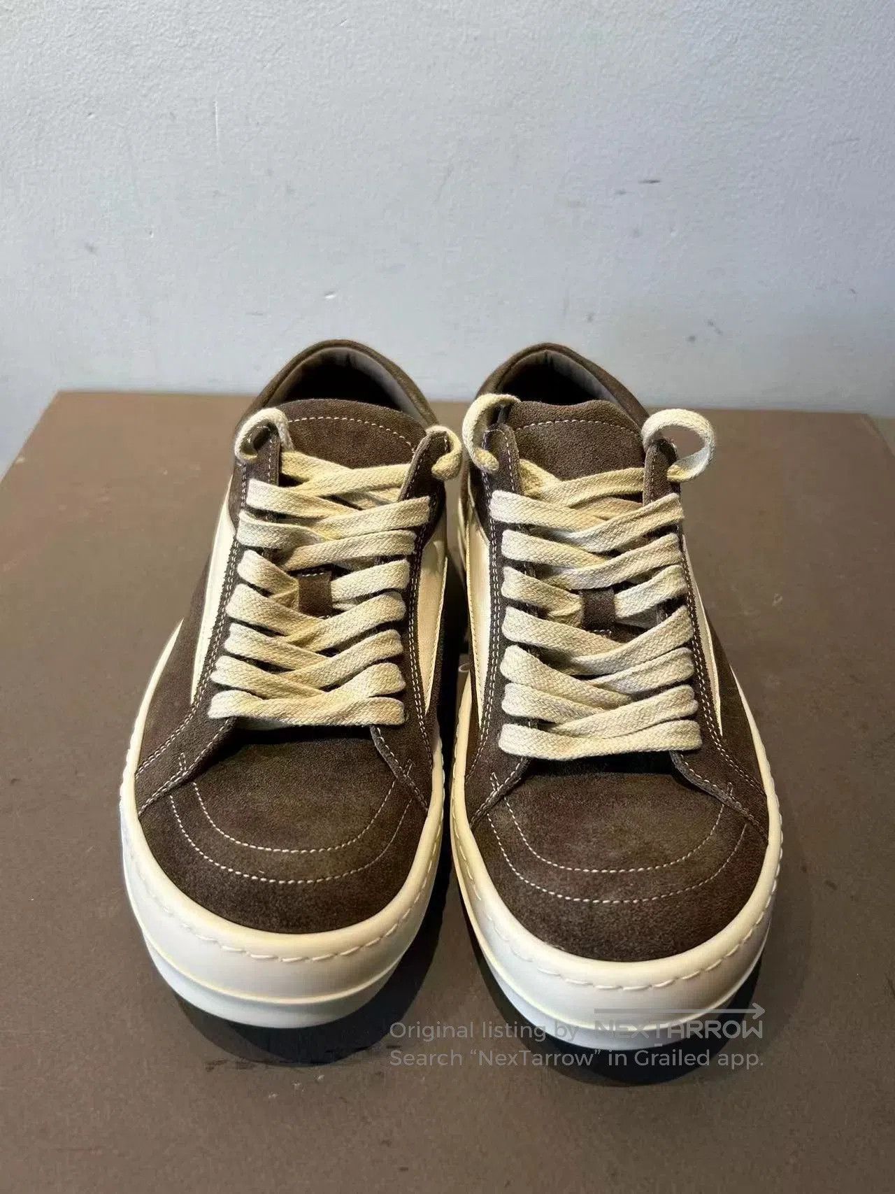 Rick Owens Rick Owens Brown Suede Sneakers Size 36. Size US 5.5 / EU 38 - 3 Thumbnail