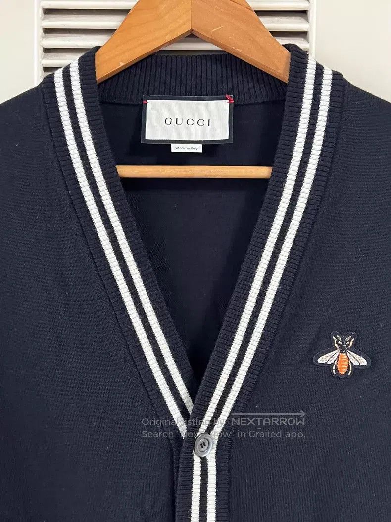 Gucci Gucci Little Bee Knitted Cardigan coat Size S / US 4 / IT 40 - 3 Thumbnail