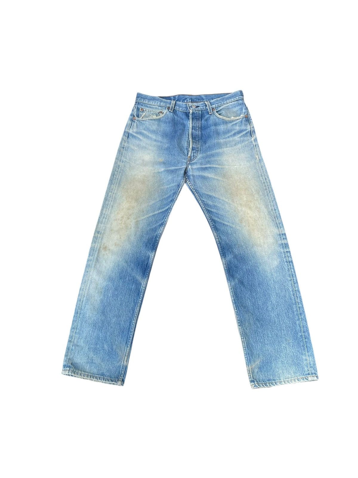 Levi's Vintage Clothing Vintage 1994 Levis 501XX Faded Distresed Size US 34 / EU 50 - 1 Thumbnail